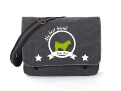 Bullmastiff Canvas Tasche Schwarz