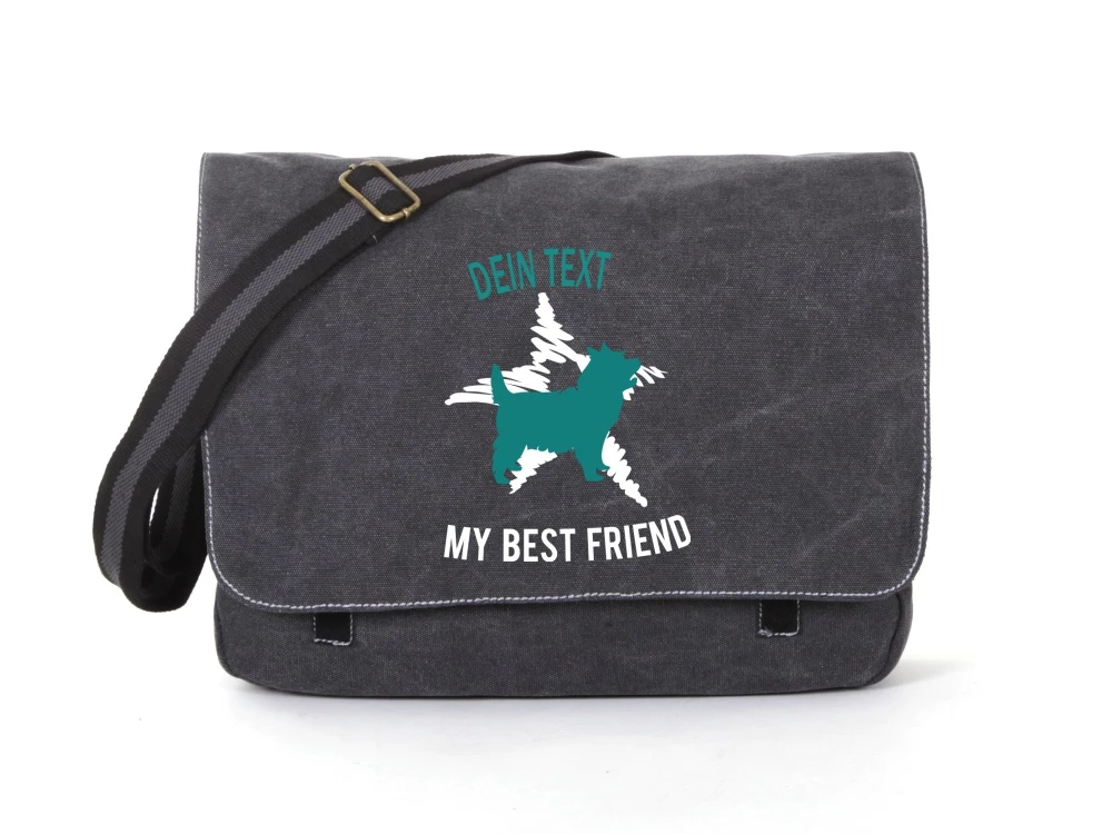 Cairn Terrier Canvas Tasche Schwarz Dog Star 3 Cairn Terrier Canvas Tasche Schwarz Dog Star