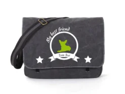 Chihuahua Canvas Tasche Schwarz