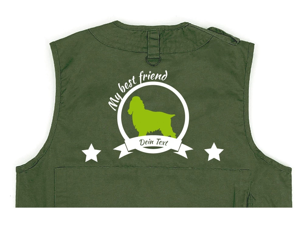 Cocker Spaniel Hundesport Weste Oliv Best Friend 3 Cocker Spaniel Hundesport Weste Oliv Best Friend