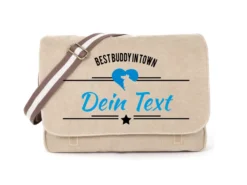 Collie Canvas Tasche Sahara Best Buddy