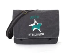 Dackel Canvas Tasche Schwarz Dog Star