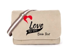 Golden Retriever Canvas Tasche Sahara My Dog Love