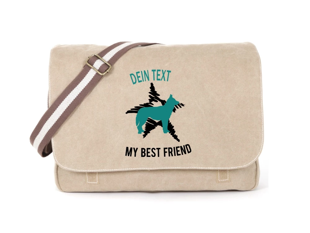 Husky Canvas Tasche Sahara Dog Star 3 Husky Canvas Tasche Sahara Dog Star