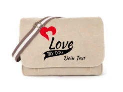 Labrador Canvas Tasche Sahara My Dog Love