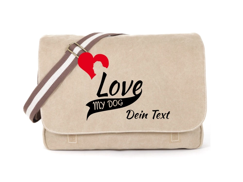Neufundländer Canvas Tasche Sahara My Dog Love 3 Neufundländer Canvas Tasche Sahara My Dog Love