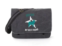 Neufundländer Canvas Tasche Schwarz Dog Star