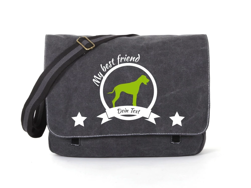 Rhodesian Ridgeback Canvas Tasche Schwarz 3 Rhodesian Ridgeback Canvas Tasche Schwarz