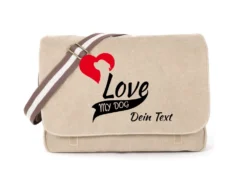 Rottweiler Canvas Tasche Sahara My Dog Love