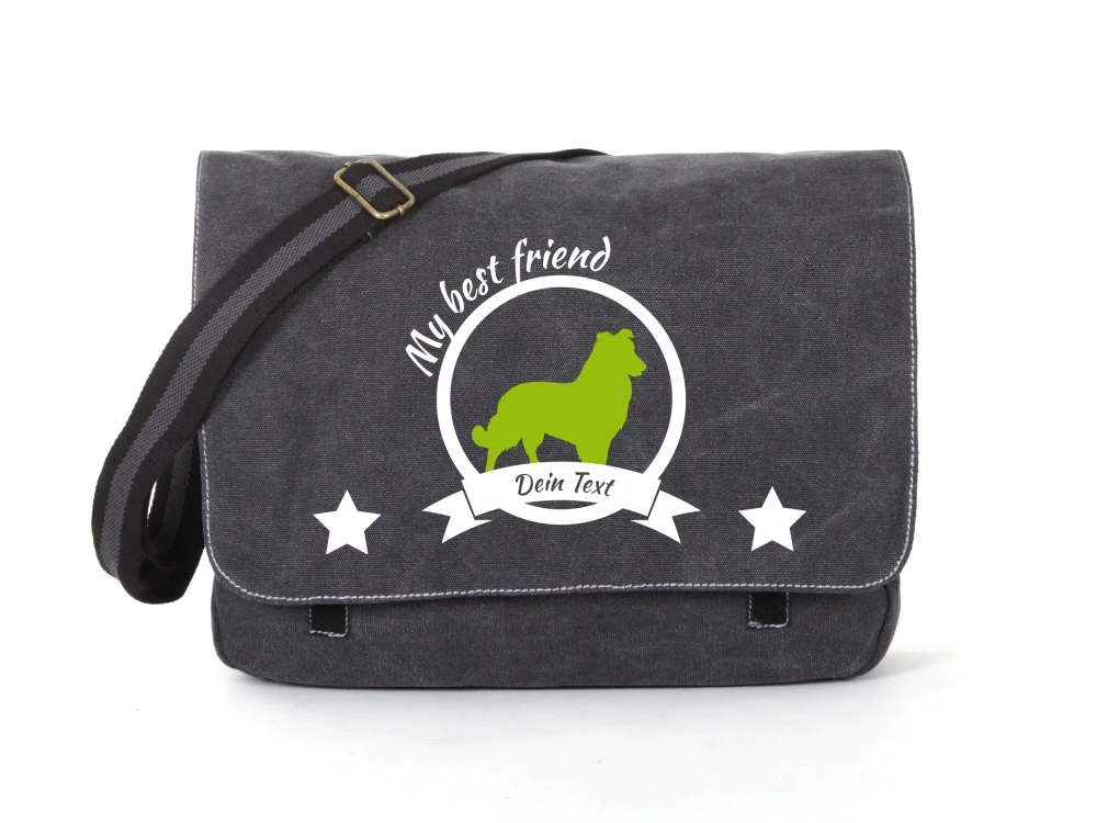 Sheepdog Canvas Tasche Schwarz 3 Sheepdog Canvas Tasche Schwarz
