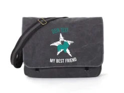 Spaniel Canvas Tasche Schwarz Dog Star