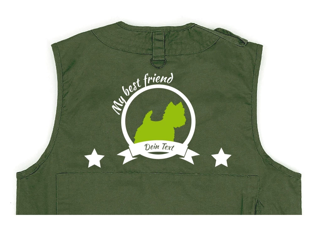 Westhighland Terrier Hundesport Weste Oliv Best Friend 3 Westhighland Terrier Hundesport Weste Oliv Best Friend