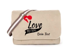 Windhund Canvas Tasche Sahara My Dog Love