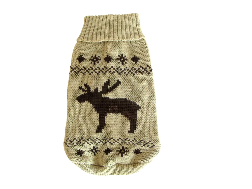 Wolters Strickpullover Elch Beige/braun 3 Wolters Strickpullover Elch Beige/braun