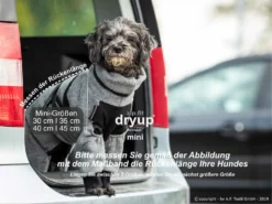 Dryup Body Zip.fit Mini Hundebademantel Anthrazit 11 Dryup Body Zip.fit Mini Hundebademantel Anthrazit -Günstiges Hundeshop Geschäft 615585 Product