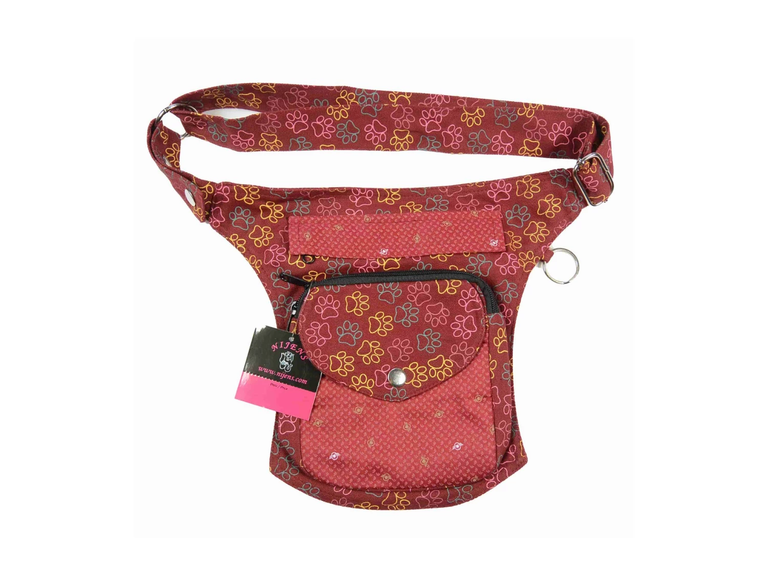 Nijens Leckerlietasche Barcelona 729 Dunkelrot Pfoten 3 Nijens Leckerlietasche Barcelona 729 Dunkelrot Pfoten