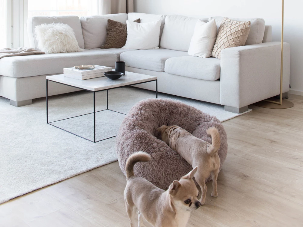 District 70 FUZZ Hundebett Donut Light Grey 4 District 70 FUZZ Hundebett Donut Light Grey – Bild 2