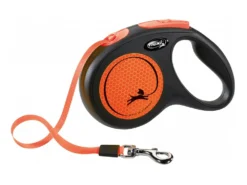 Flexi New NEON Hunde Gurtleine Neonorange