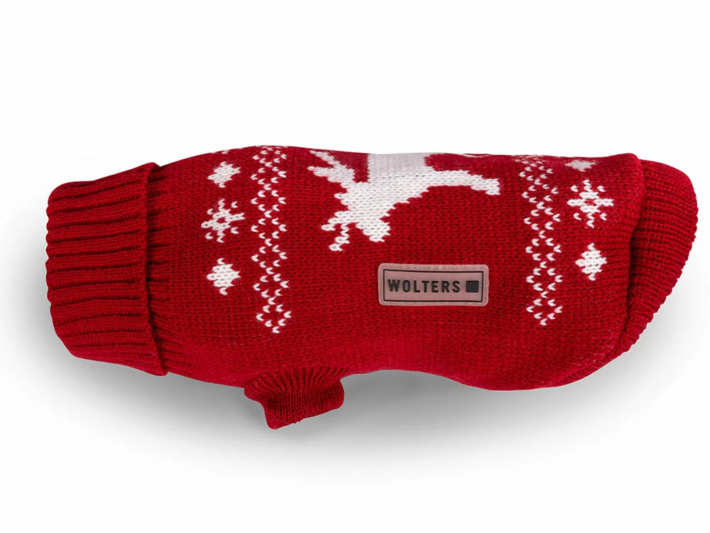 Wolters Strickpullover Elch Rot/weiß 3 Wolters Strickpullover Elch Rot/weiß