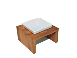 Replus Futterstation Meshidai True Einzelnapf Teak