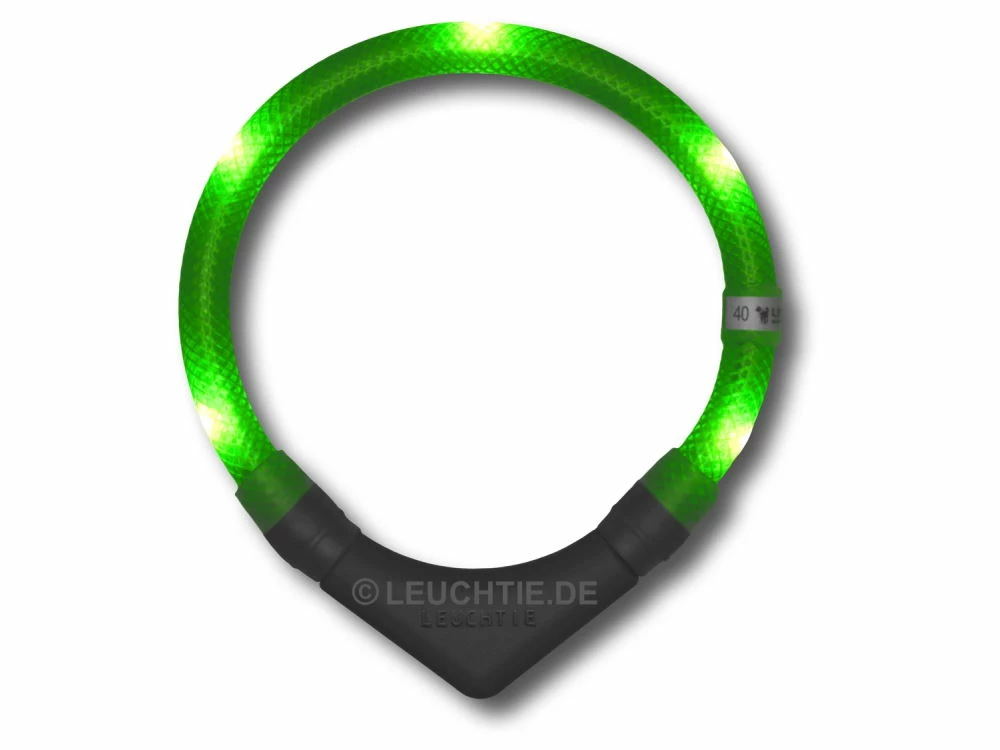 Hundehalsband LEUCHTIE Plus Neongrün 3 Hundehalsband LEUCHTIE Plus Neongrün