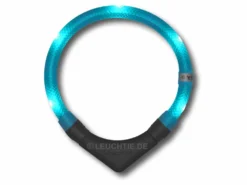 Hundehalsband LEUCHTIE Plus Türkis