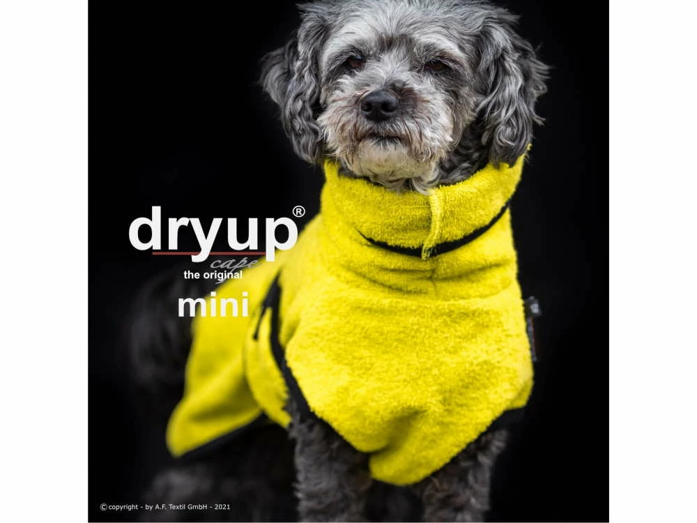 Dryup Cape Hundebademantel Mini Lime 3 Dryup Cape Hundebademantel Mini Lime