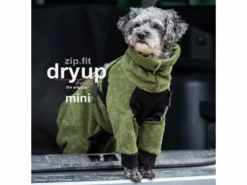 Dryup Body Zip.fit Mini Hundebademantel Moos