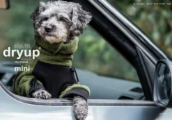 Dryup Body Zip.fit Mini Hundebademantel Moos 8 Dryup Body Zip.fit Mini Hundebademantel Moos -Günstiges Hundeshop Geschäft 828182 Product