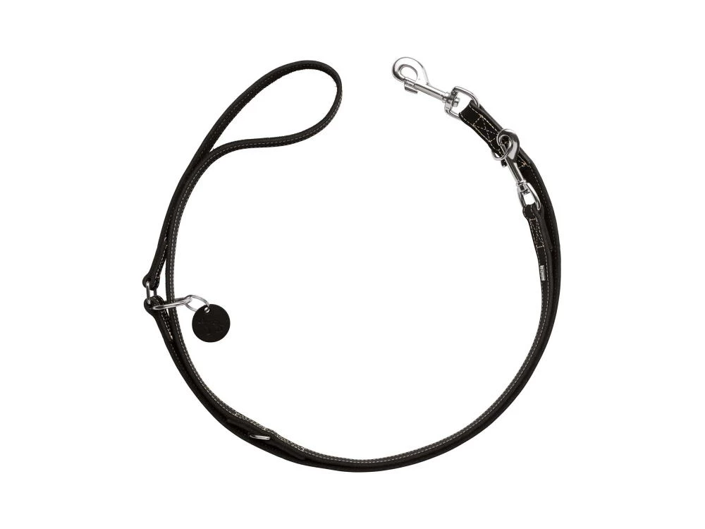 Hunter Aalborg Verstellbare Führleine Schwarz 4 Hunter Aalborg Verstellbare Führleine Schwarz – Bild 2