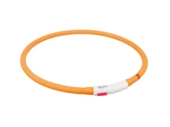 Trixie Flash Leuchtring USB Silikon Für Hunde Orange
