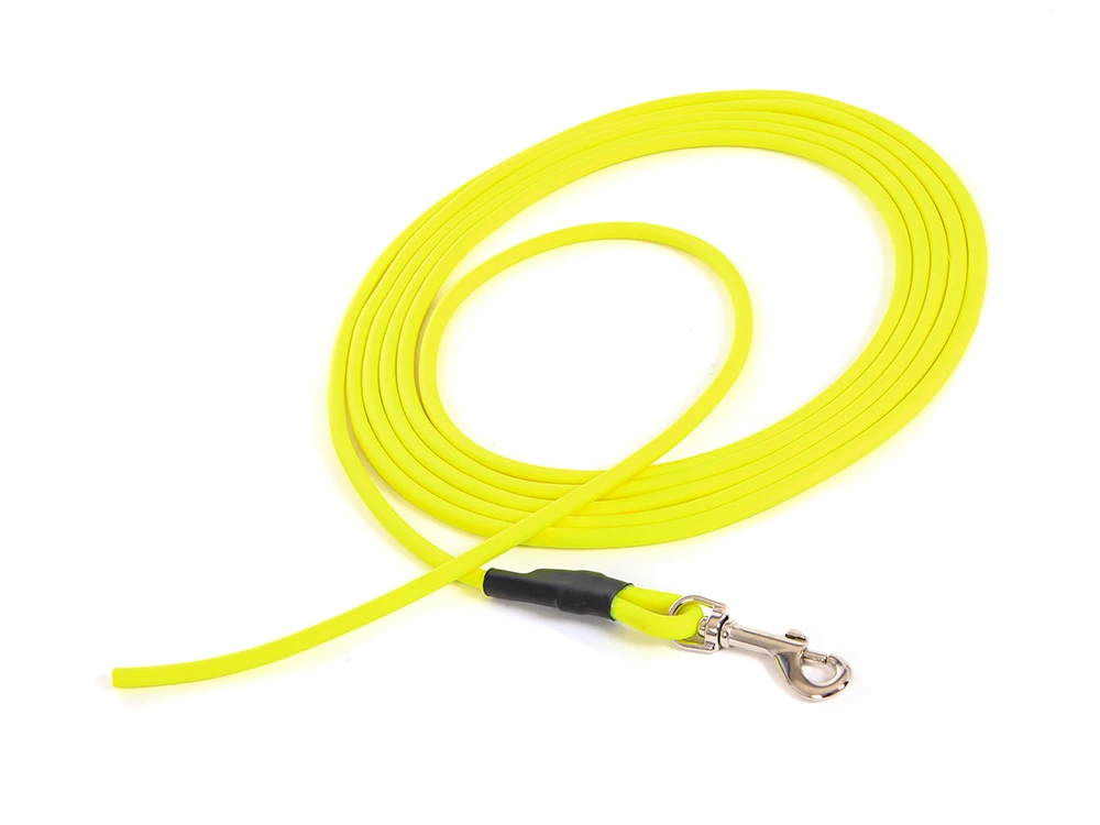Biothane Schleppleine Rund 6 Mm Neongelb 3 Biothane Schleppleine Rund 6 Mm Neongelb