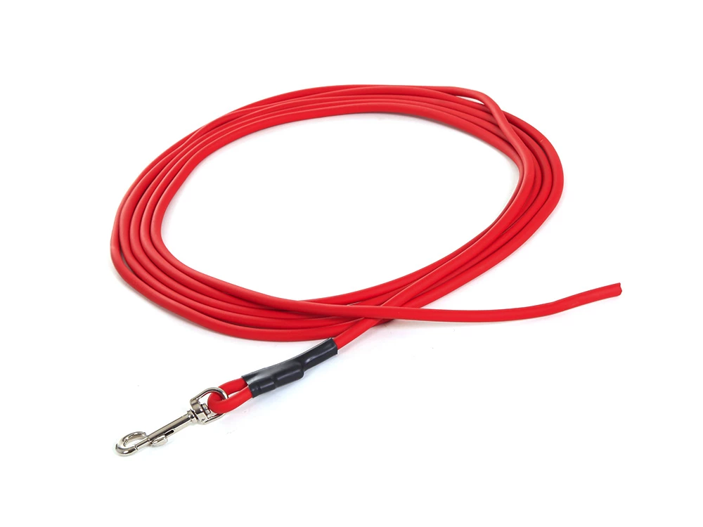 Biothane Schleppleine Rund 6 Mm Rot 3 Biothane Schleppleine Rund 6 Mm Rot