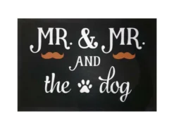 Pfotenschild Design Fußmatte MR.& MR. And The Dog