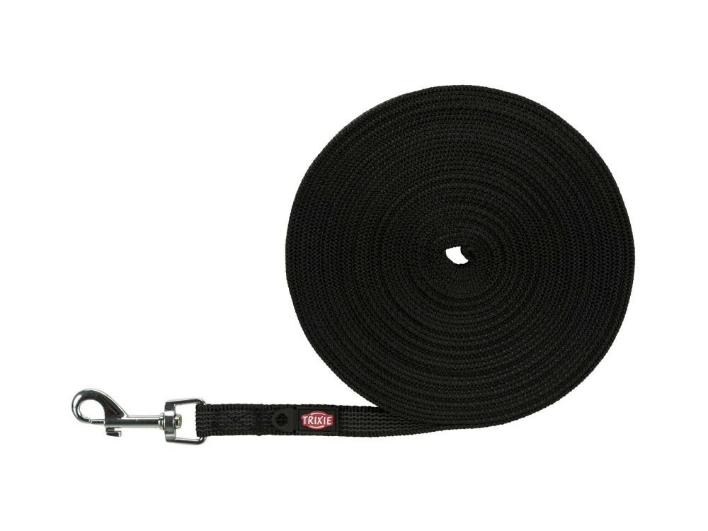 Trixie Gummierte Schleppleine Schwarz 3 Trixie Gummierte Schleppleine Schwarz