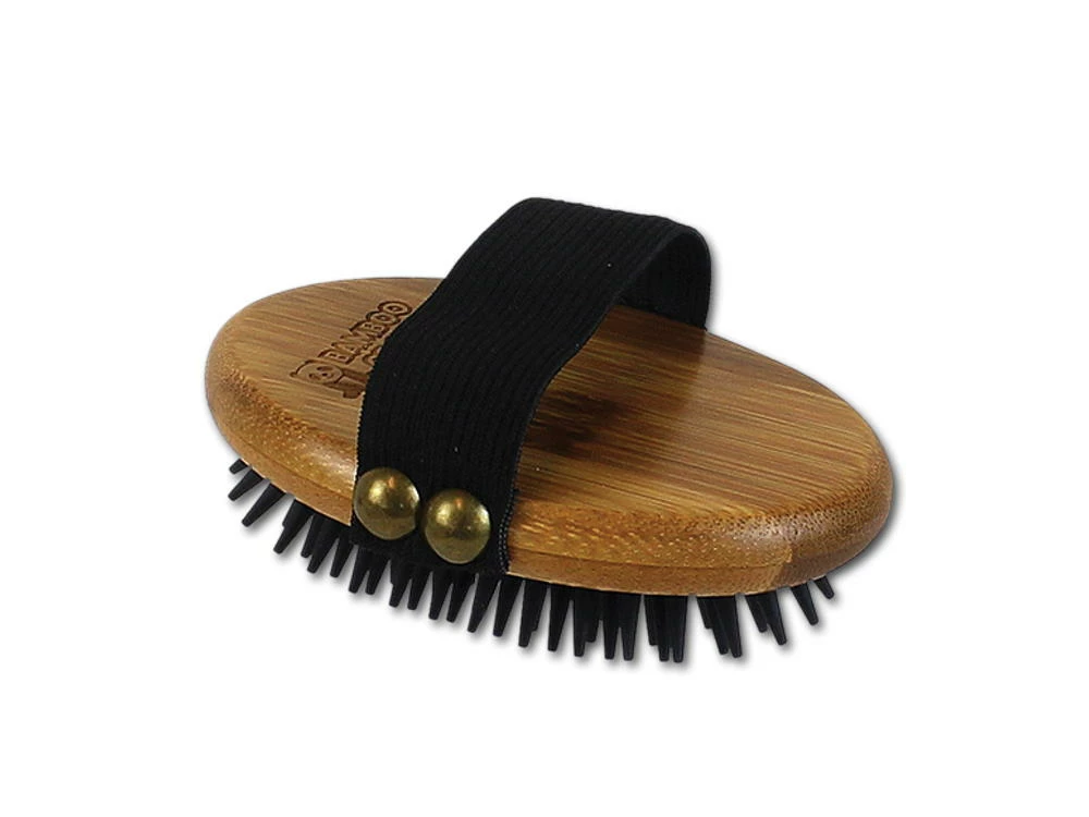 Bamboo Groom Striegel Für Hunde Mit Gummiborsten 3 Bamboo Groom Striegel Für Hunde Mit Gummiborsten