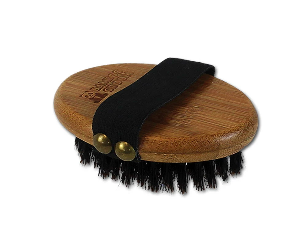 Bamboo Groom Handbürste Für Hunde Mit Wildschwein-Borsten 3 Bamboo Groom Handbürste Für Hunde Mit Wildschwein-Borsten