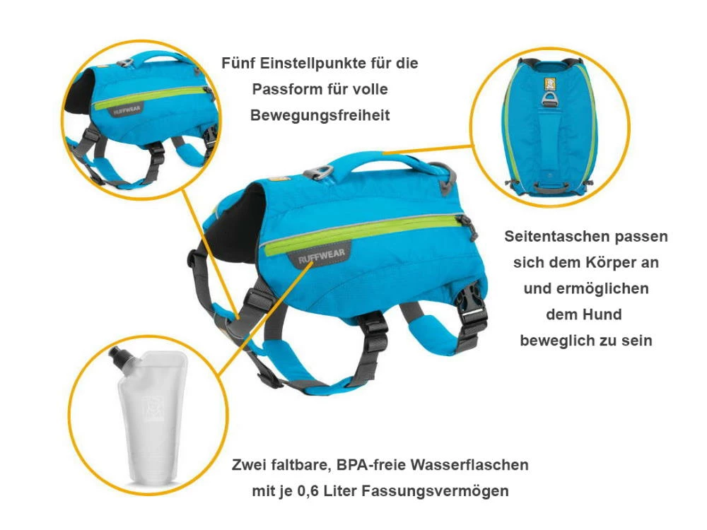 Ruffwear Singletrak™ Pack Hunderucksack Red Currant 9 Ruffwear Singletrak™ Pack Hunderucksack Red Currant – Bild 7