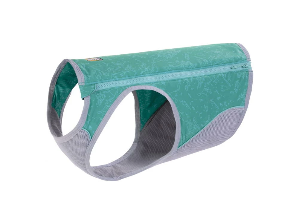 Ruffwear Swamp Cooler Zip Kühlweste Für Hunde Aurora Teal 3 Ruffwear Swamp Cooler Zip Kühlweste Für Hunde Aurora Teal