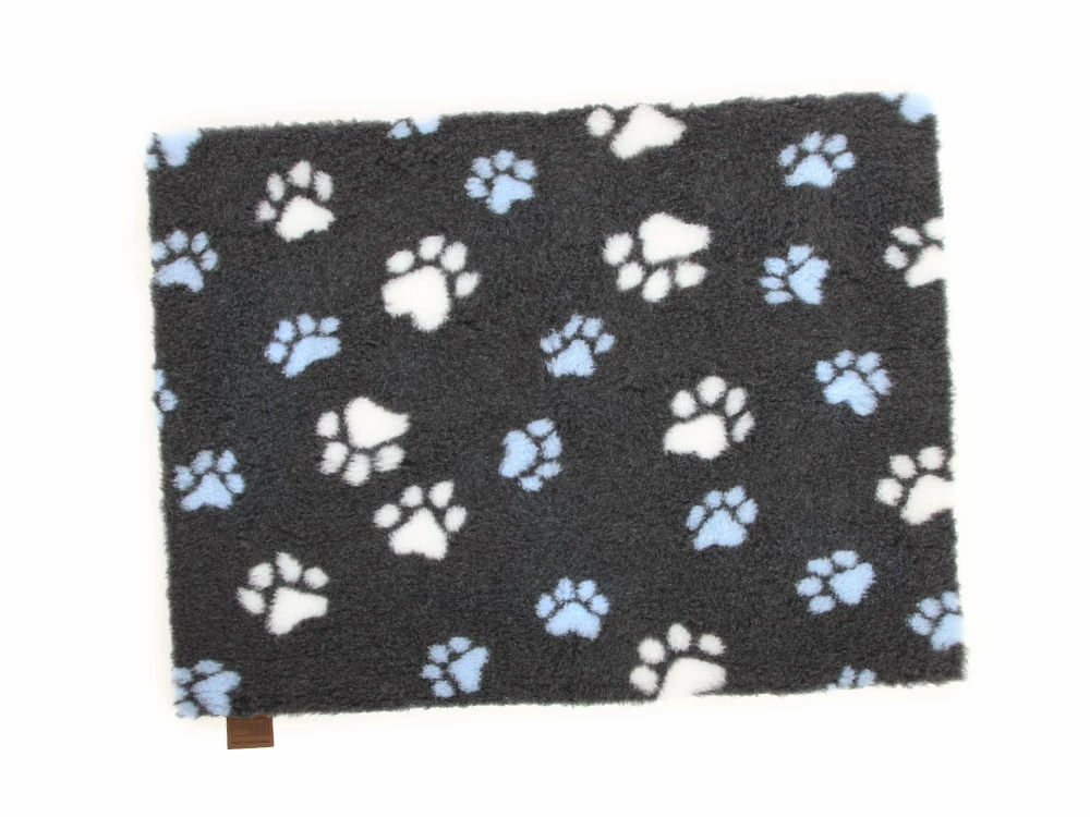 Original Vetbed Isobed SL Dunkelgrau Mit Blauen Pfoten 3 Original Vetbed Isobed SL Dunkelgrau Mit Blauen Pfoten