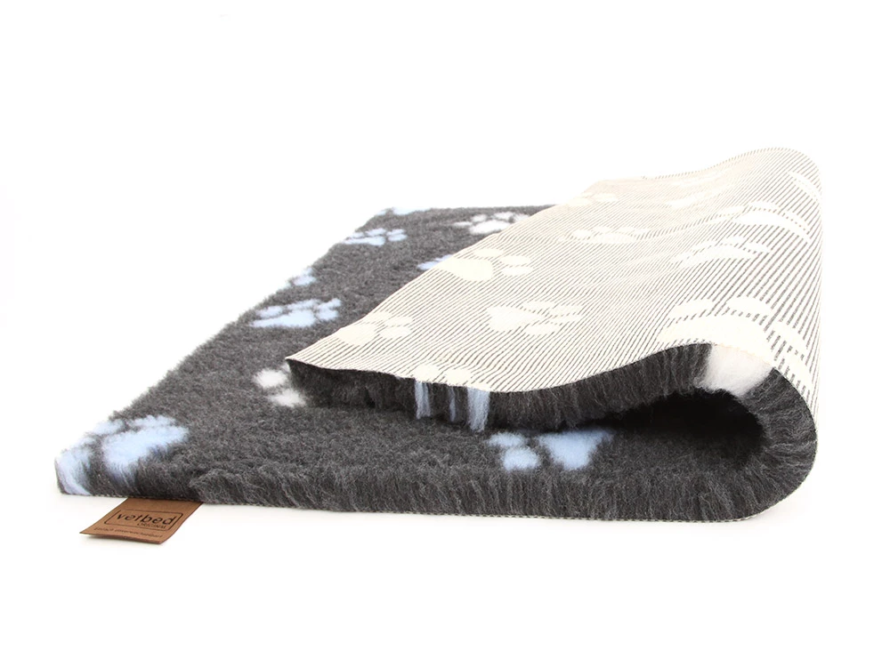 Original Vetbed Isobed SL Dunkelgrau Mit Blauen Pfoten 4 Original Vetbed Isobed SL Dunkelgrau Mit Blauen Pfoten – Bild 2