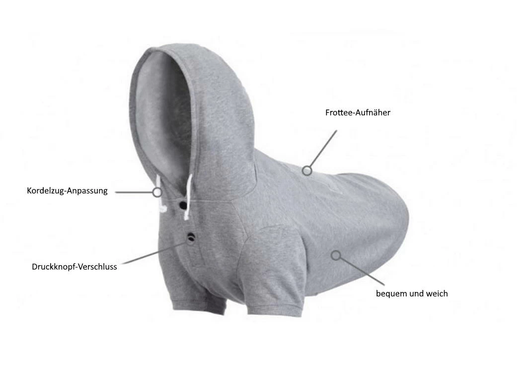 Rukka Pets Hunde-Hoodie Sierra Red 7 Rukka Pets Hunde-Hoodie Sierra Red – Bild 5