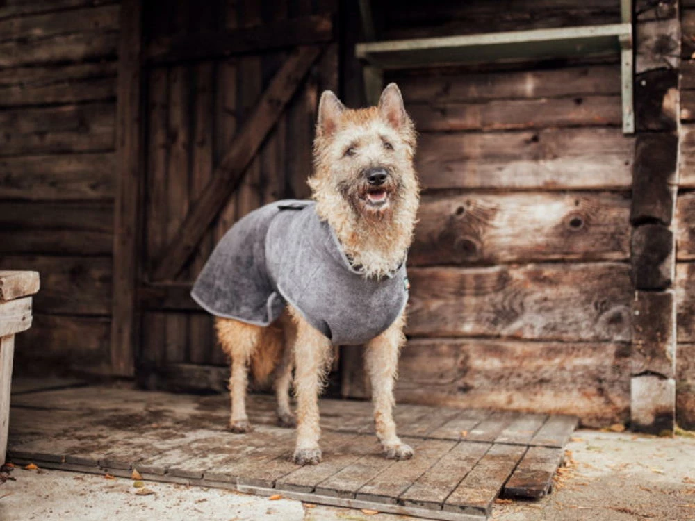 Rukka Pets Micro Hundebademantel Light Graphite 5 Rukka Pets Micro Hundebademantel Light Graphite – Bild 3