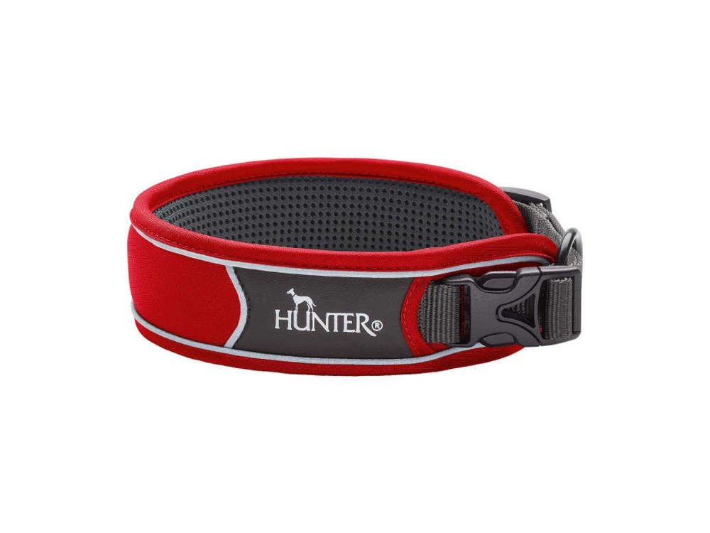 Hunter Divo Hundehalsband Rot/grau 3 Hunter Divo Hundehalsband Rot/grau
