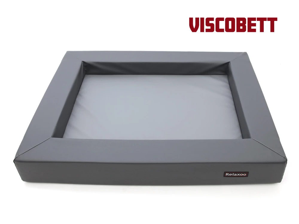 Relaxoo Viscobett Hundebett V2 Duocolor Stone/grau 3 Relaxoo Viscobett Hundebett V2 Duocolor Stone/grau