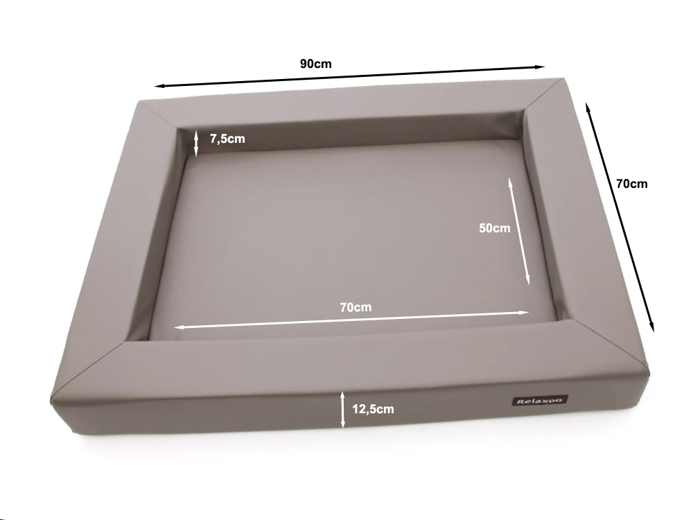 Relaxoo Viscobett Hundebett V2 Taupe 6 Relaxoo Viscobett Hundebett V2 Taupe – Bild 4