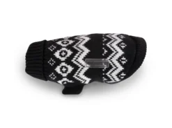 Wolters Norweger Hundepullover Mops & Co. Schwarz/weiß
