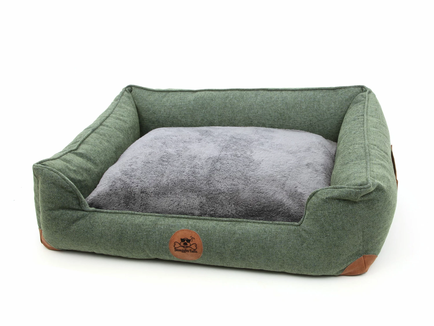 Swaggin Tails Hundebett Sömnig Waldgrün 3 Swaggin Tails Hundebett Sömnig Waldgrün