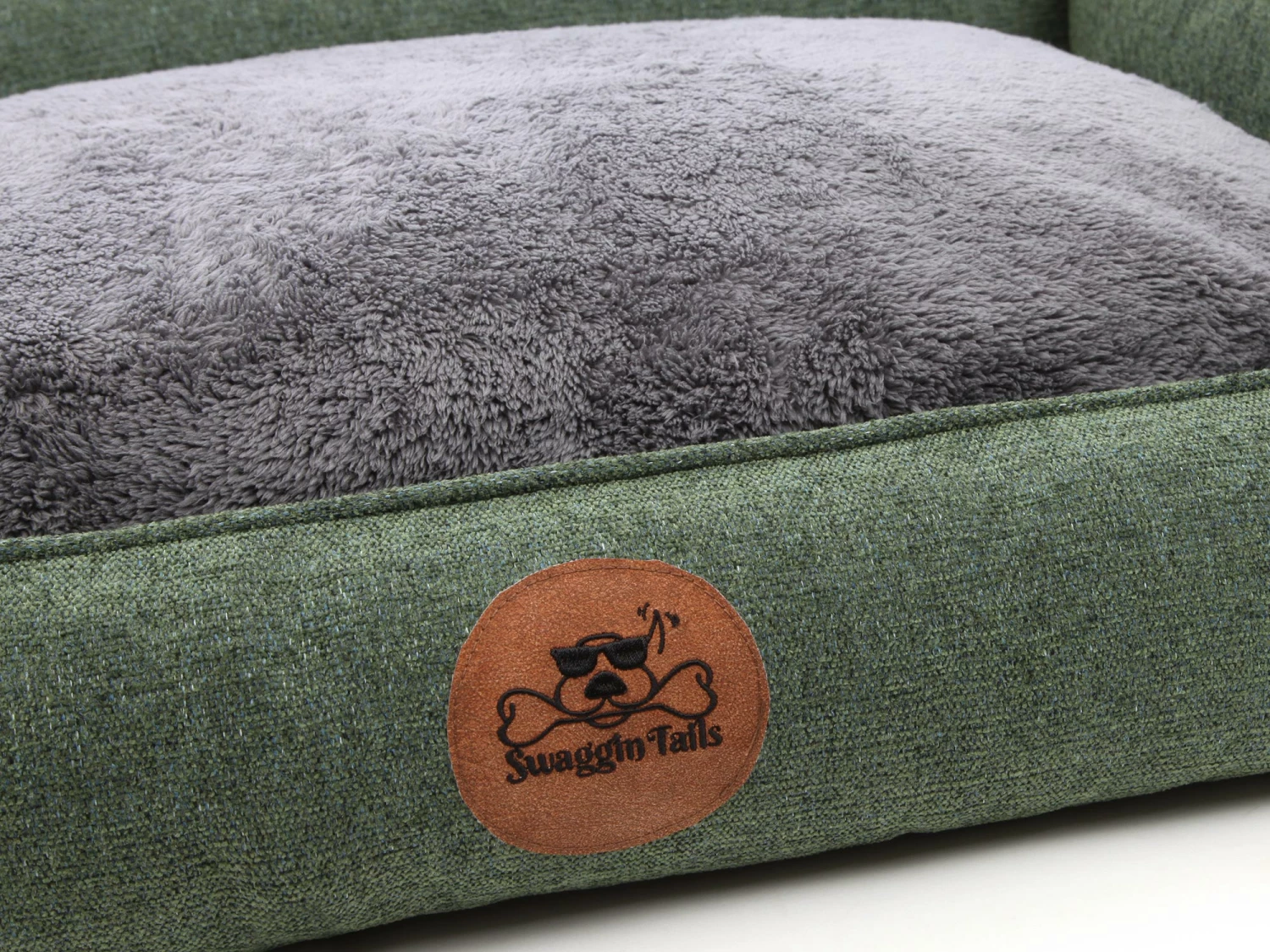 Swaggin Tails Hundebett Sömnig Waldgrün 6 Swaggin Tails Hundebett Sömnig Waldgrün – Bild 4