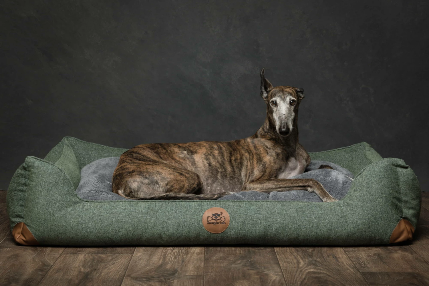 Swaggin Tails Hundebett Sömnig Waldgrün 7 Swaggin Tails Hundebett Sömnig Waldgrün – Bild 5